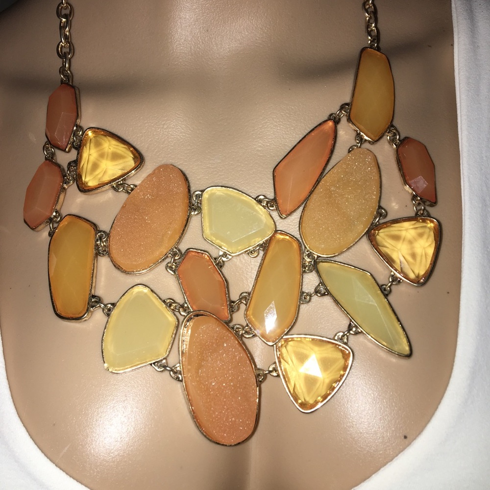 NWOT - Multi-coloured Stone Necklace.